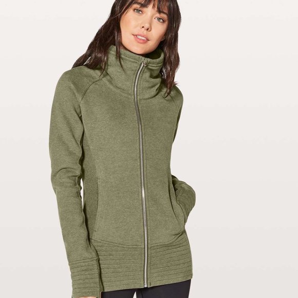 Lululemon Radiant Jacket Heathered Fatigue Green 2